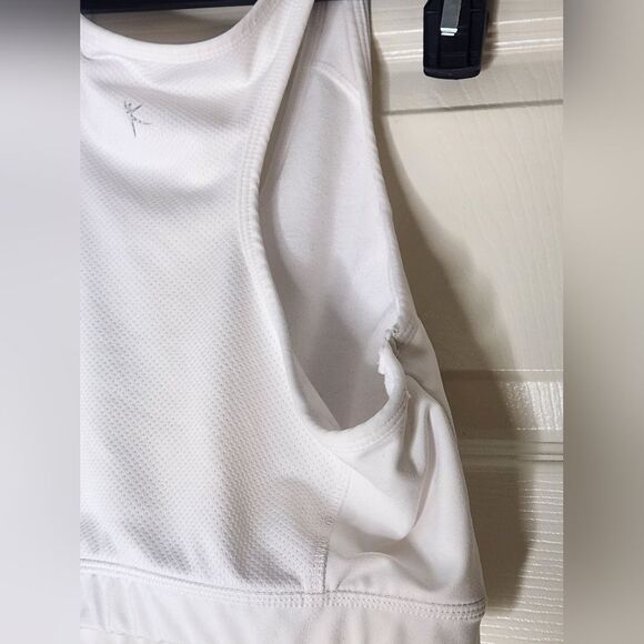 Danskin Now XL ( 16/18) White Elastic Hem Women’s Sport Bra - Picture 5 of 8